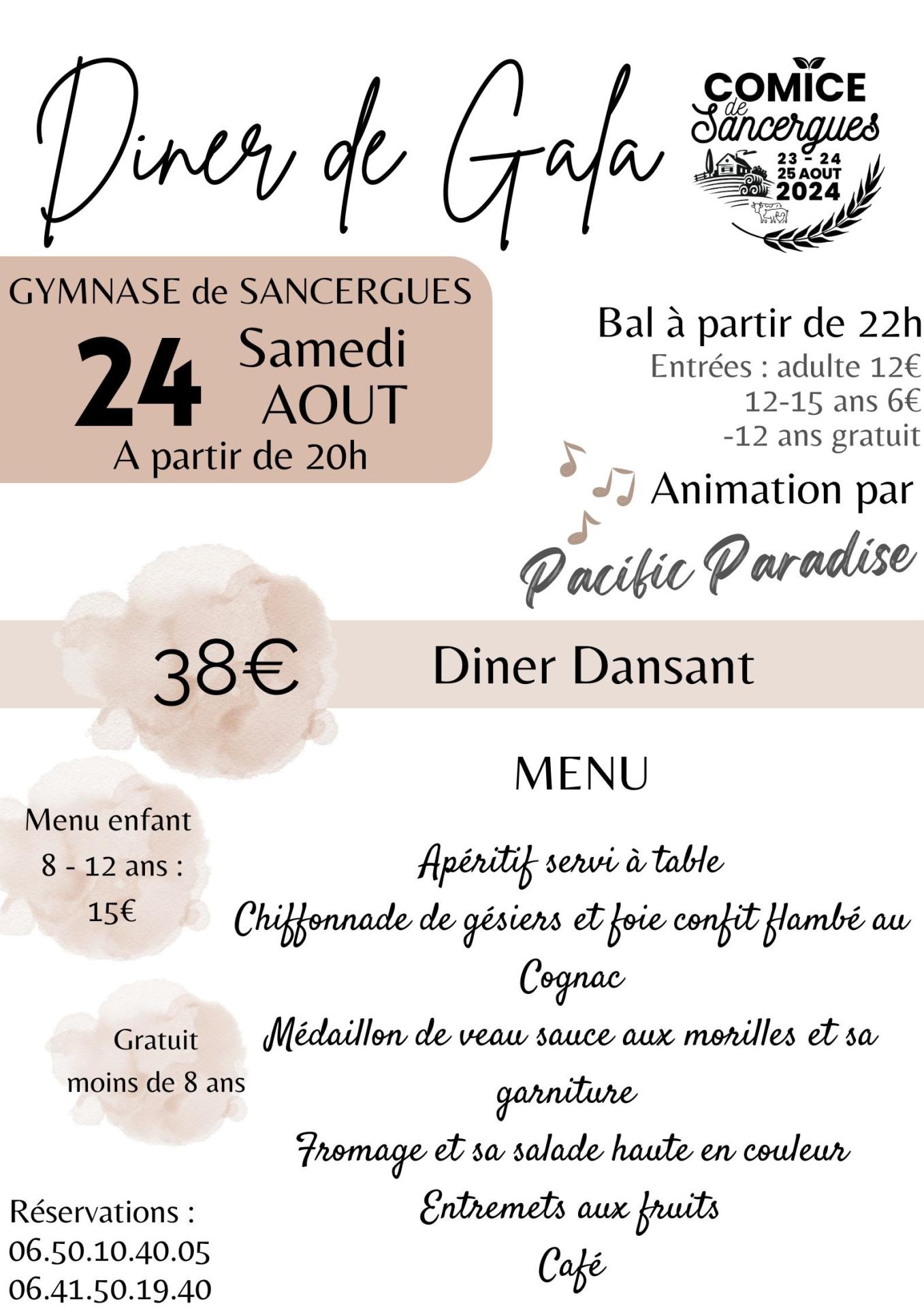 Affiche diner de gala