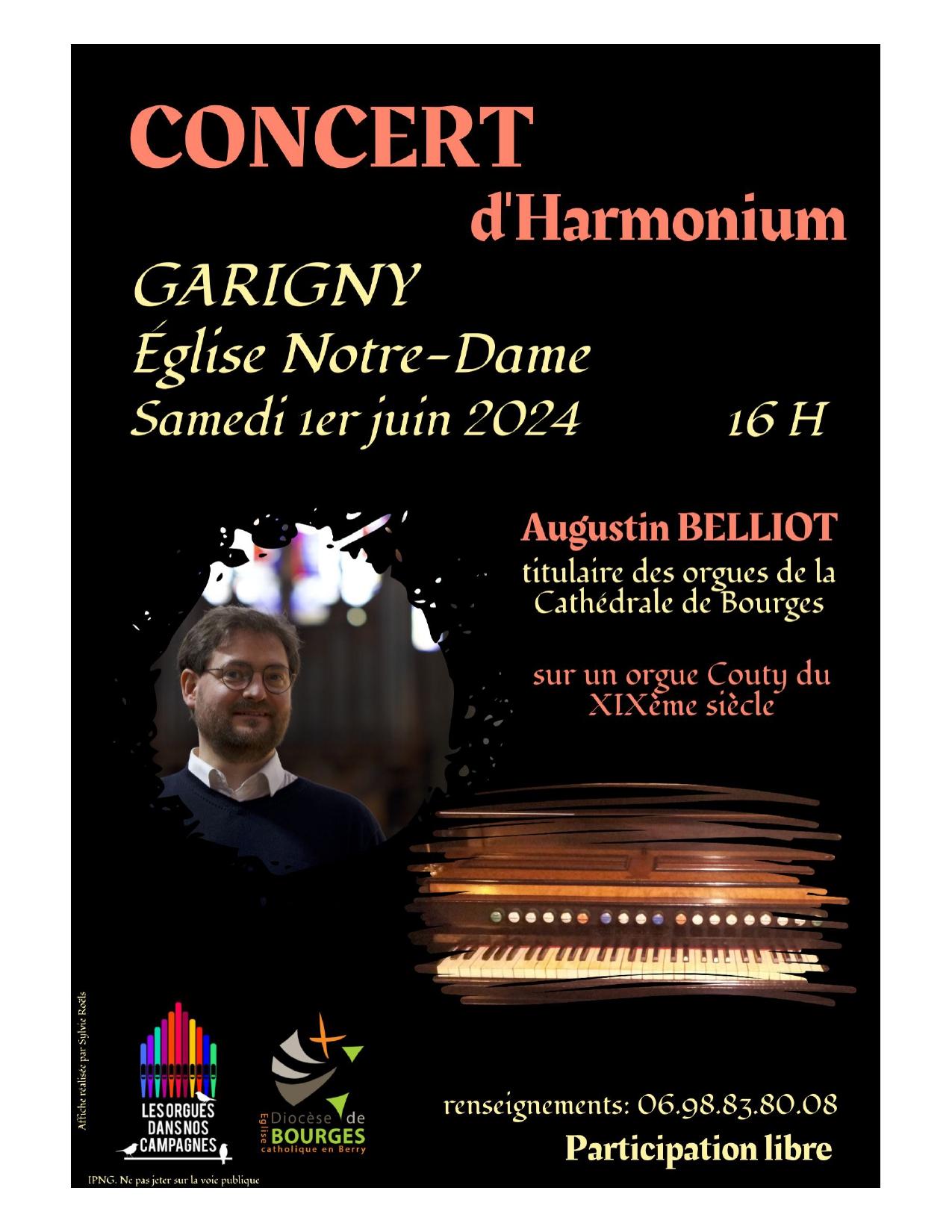 Concert d harmonium garigny
