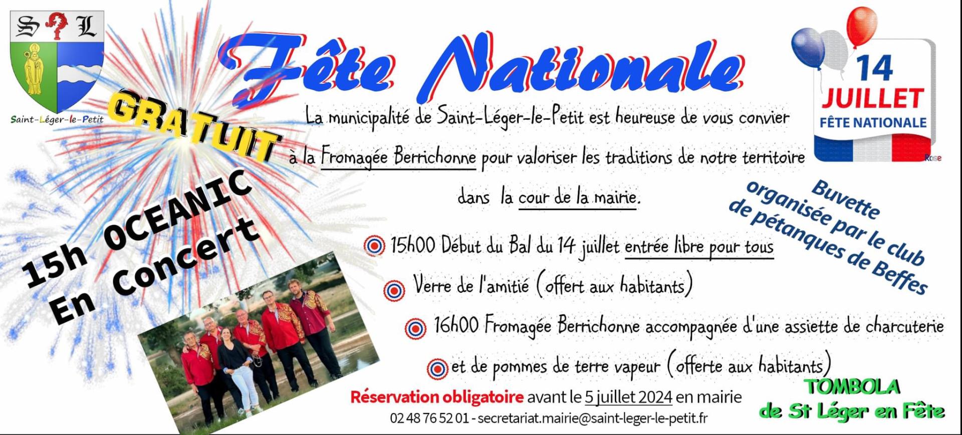 Fete nationale saint leger le petit